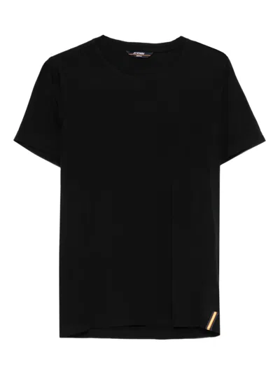 K-way Crew-neck T-shirt In Black
