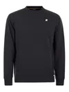 K-way K Way Medina Cotton Blend Crewneck Sweatshirt In Black