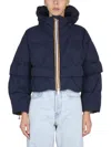 K-way Cropay Down Jacket 2.1 In Blue