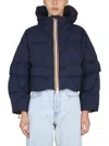 K-way Cropay Down Jacket 2.1 In Blue