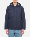 K-way Erhal Linen Blend Jacket In Dark Blue