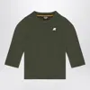 K-way Dark Green Cotton Elmette T-shirt In Green