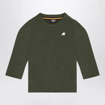 K-way Dark Green Cotton Elmette T-shirt