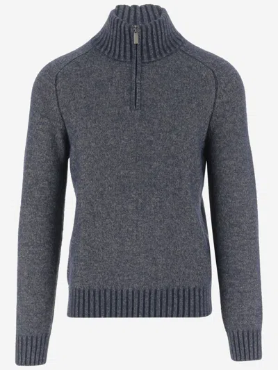 K-WAY DARK GREY HIGH NECK SWEATER