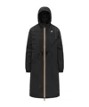 K-way Delia Hooded Coat In Black