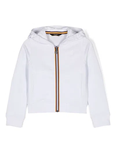 K-way Kids' Deline Cotton Hoodie In White