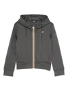 K-way Deline Zip-up Hoodie In Gray