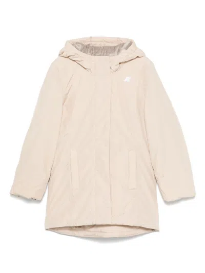 K-way Kids' Denise Marmotta Jacket In Neutrals