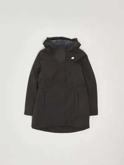 K-way Kids' Denise Soft Touch Marmotta Jacket In Green