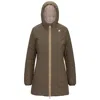 K-way Lily Plus.2 Double Short Down Jacket In Aue Brown Gpink T