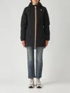K-way Sophie St Thermo Double Down Jacket In Black