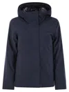 K-way Dorel Bonded Padded - Hooded Jacket In Blue