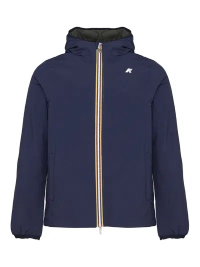 K-way Double Face Jacket In Green