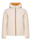 K-way Double Face Jacket In Yellow