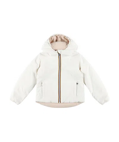 K-way Double-sided Cotton Jacket In White