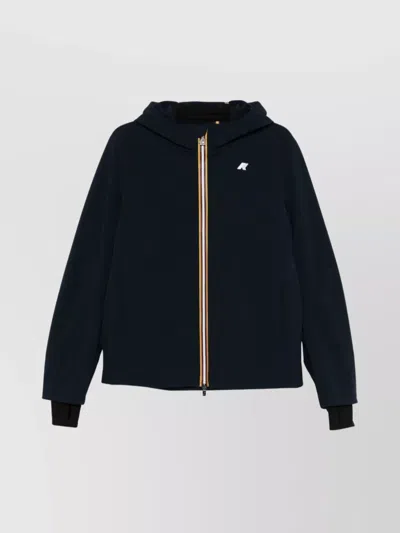K-WAY DRAWSTRING HOODED WATERPROOF JACKET