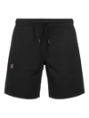 K-way Drawstring Logo-detail Track Shorts In Black