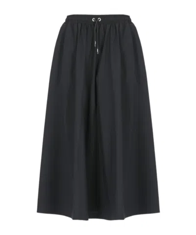 K-way Drawstring Pleat Detailed Skirt In Black