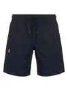 K-way Drawstring Running Shorts In Blue