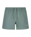K-way Drawstring Waist Swim Shorts In Green