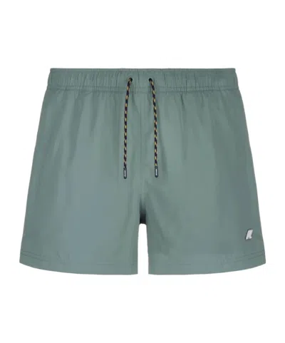 K-WAY DRAWSTRING WAIST SWIM SHORTS