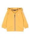 K-way E. Anthony Fleece Hoodie In Yellow