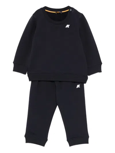 K-way Babies' E. Baptistelle Mickette Logo Tracksuit In Blue