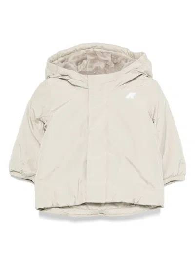 K-way Babies' E. Jack Soft Touch Marmotta Jacket In Neutrals