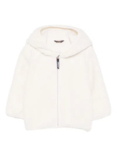 K-way Babies' E. Janne Hooded Zip-up Jacket In White
