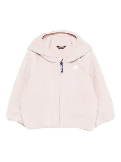 K-way Babies' E Janne Polar Hooded-zipped Jacket In Pink