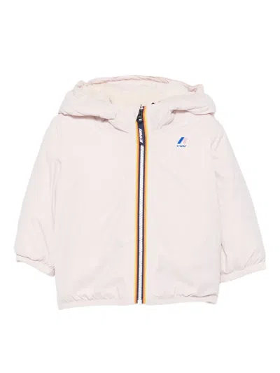 K-way Babies' E. Le Vrai 4.0 Claudine Hooded Zip-up Jacket In Pink