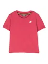 K-way E. Pete Logo-appliqué T-shirt In Pink