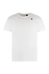 K-way Edouard Cotton Crew-neck T-shirt In White