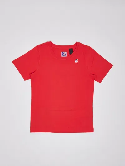 K-way Kids' Edouard T-shirt In Rosso