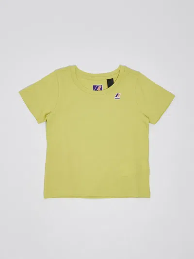 K-way Kids' Edouard T-shirt In Verde Acido