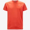 K-way Elliot Kway Tshirt In Cotton With Logo In Orange