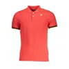 Shop K-way Elegant Pink Contrast Detail Polo Shirt