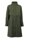 K-way Ella Zip-up Coat In Green