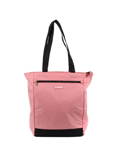 K-way Elliant Zip Tote Bag In Pink