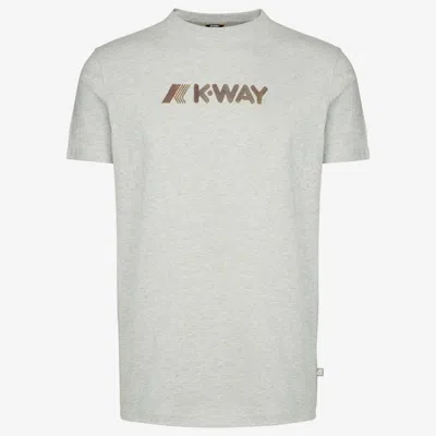 K-way Elliot 3d Stripes Logo In Gray