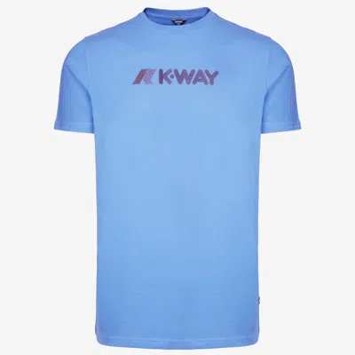 K-way Elliot 3d Stripes Logo In Blue