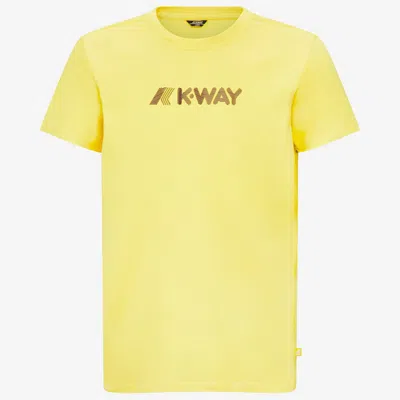 K-way Elliot 3d Stripes Logo In Yellow