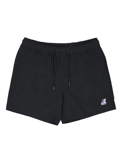 K-way Embroidered-logo Swim Shorts