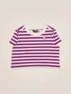 K-way Emel Stripes T-shirt In Burgundy