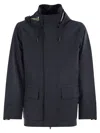 K-way Erhal Tech Wool Blend Down Jacket In Blue