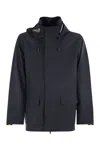 K-way Erhal Tech Wool Blend Down Jacket In Blue
