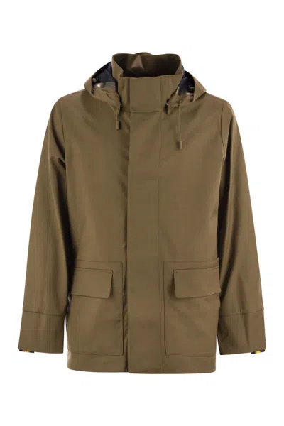 K-WAY K-WAY ERHAL TECH WOOL BLEND - HOODED JACKET