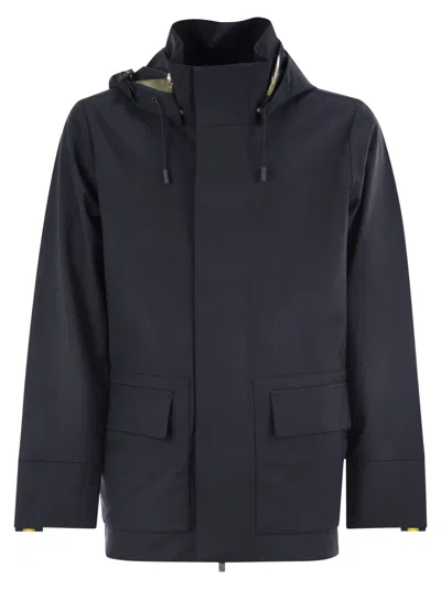 K-WAY K WAY ERHAL TECH WOOL BLEND HOODED JACKET