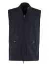 K-way Textured Finish Blue Jacket With Adjustable Hem
