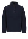 K-way Ern Wool Sweatshirt In Blue